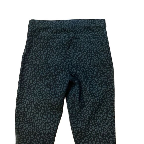 Spanx Leopard Print Look At Me Now Denim Leggings Blue Women’s Size M - Picture 9 of 14
